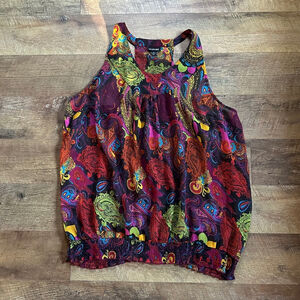 Women's Lane Bryant Tank Top Size 28 Multi-color